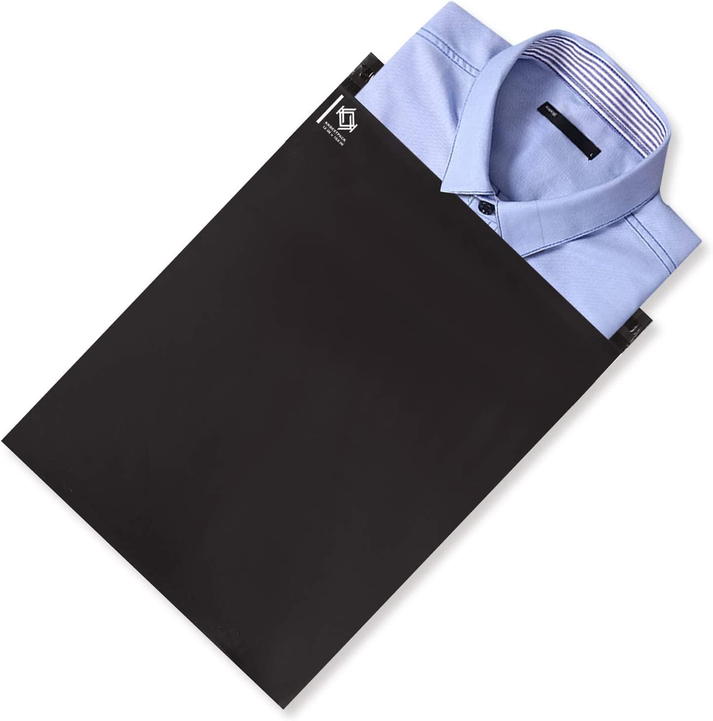 100 Pcs 12x15.5 Poly Mailer Envelopes Shipping Bags Self Adhesive Waterproof Bags (Black), 12 x 15.5