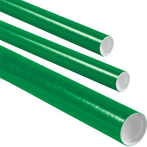 Multi Color 2 x Mailing Tubes With End Caps .060 Gauge 50/Case