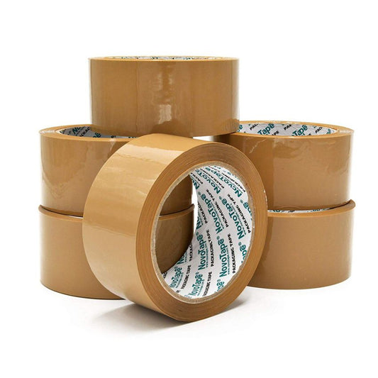 2" x 55 Yard Tan/Clear (1.7 mil) Packing Tape 36/Case