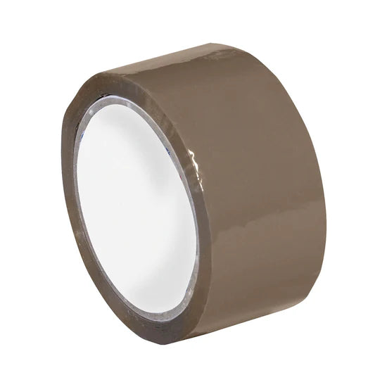 2" x 55 Yard Tan/Clear (1.7 mil) Packing Tape 36/Case